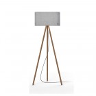 Pablo Belmont Floor Lamp Silverdale Walnut 