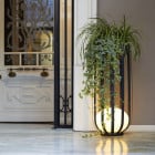 Estiluz Bols 4027 LED Outdoor Floor Lamp Black Anthracite with flowerpot kit