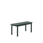 Muuto Linear Steel Bench Small Dark Green