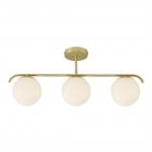 Nordlux Grant Triple Ceiling Light Brass