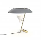 Astep Model 548 LED Table Lamp Grey/Polished Brass