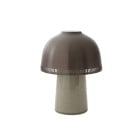 &Tradition Raku LED Portable Lamp Beige Grey & Bronzed