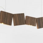 Terzani Gaia Linear LED Pendant - Walnut