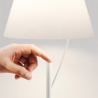 Close Up of Lodes Hover LED Table Lamp Dimming