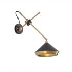 Bert Frank Shear Wall Light - Black/Brass