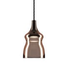 Lodes Nostalgia LED Pendant Bronze with Black Caopy