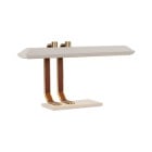 Bert Frank Rinato LED Table Lamp Brushed Brass White