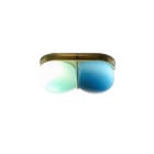 SkLO Twin 2.0 Wall/ Ceiling Light - Celadon/ New Blue