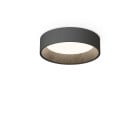 Vibia Duo Petra Round LED Ceiling Light Small Black Round