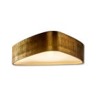 Porta Romana Allegra Bulkhead Ceiling Light Aged Brass - On