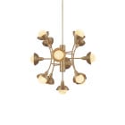 Bert Frank Eos 13-Light Chandelier Brushed Brass