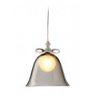 Moooi Bell Lamp Pendant Light Small Smoke Glass with white bow