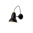 Anglepoise Original 1227 Brass Wall Light Jet Black