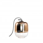 Prandina Gong T1 Table Lamp Copper with Black Cable