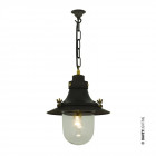 Original BTC Ships Decklight Painted Black Clear Glass