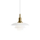Louis Poulsen PH 3½-3 Glass Pendant - Brass
