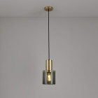 Original BTC Walter Pendant Brass & Anthracite Size 1