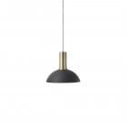 ferm LIVING Collect Pendant Hoop Low Brass Socket with Black Shade