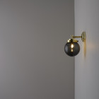 Original BTC Mini Globe Wall Light Brass/Anthracite