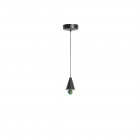 Petite Friture LED Cherry Pendant Extra Small Black & Rainbow