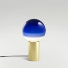 Marset Dipping Table Lamp Blue/Brushed Brass