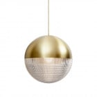 Lee Broom Lens Flair Pendant Brushed Brass