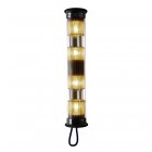DCW éditions In The Tube 120-700 Wall Light Gold Diffusers / Gold Reflector / Black Stoppers