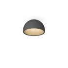 Vibia Duo Ceiling Dome LED Light Small Graphite Oak
