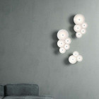 Luceplan Bulbullia 5 and 3 element wall lights