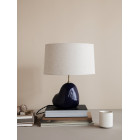 ferm LIVING Hebe Small - Deep Blue with short natural shade