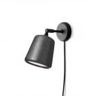 New Works Material Wall Lamp Black Marble