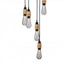 Buster + Punch Hooked 6.0 Nude Chandelier - Brass with Crystal Bulb