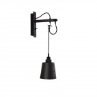 Buster + Punch Hooked Wall Light - Small, Graphite & Smoked Bronze