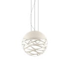 Lodes Kelly Sphere Pendant Small White