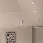 Axolight Urban Mini LED Ceiling Light P Matt Nickel, M Wrinkled White, G Matt Bronze