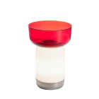 Artemide Bontà Portable LED Table Lamp - Red, Bowl