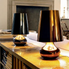 Kartell Cindy Table Lamp Dark Gold and Gun Metal