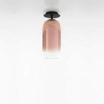 Artemide Gople Mini Ceiling Light Copper Shade / Black Base