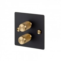 Buster + Punch 2G Dimmer Switch Black/Brass