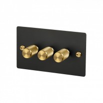 Buster and Punch 3G Dimmer Switch Black/Brass