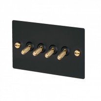Buster and Punch 4G Toggle Switch Black/Brass