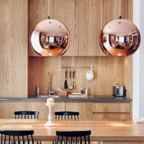 Tom Dixon Copper Round LED Pendant