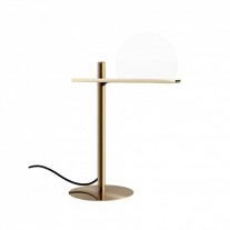 Estiluz Circ LED Table Lamp Satin Gold