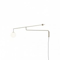 Luceplan Malamata Wall Light Brushed Brass