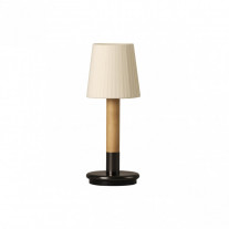 Santa & Cole Basica Minima Bateria Portable Table Lamp Ribbon Shade