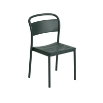 Muuto Linear Steel Side Chair Dark green