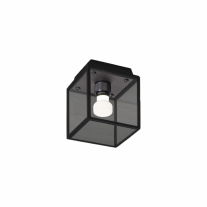 Gun Metal Buster + Punch Caged Wet Ceiling Light