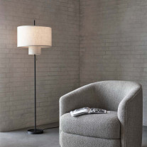 New Works Margin Floor Lamp in Living Area