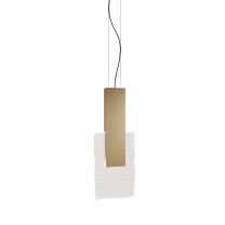 Fabbian Amulette Art LED Pendant - Satin Gold