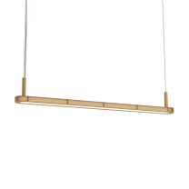 Zero Sprinkle Linear LED Suspension Light Ochre Yellow